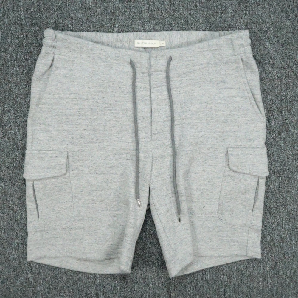 Suitsupply Light Gray Cargo Sweat Shorts